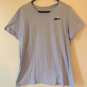 Patagonia Womens Size XL Light Purple Short Sleeve Organic Cotton T-Shirt